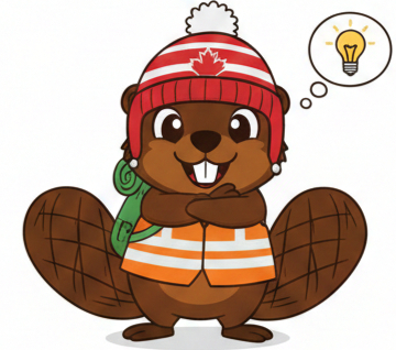 Hunter the Beaver sharing a winter quest idea